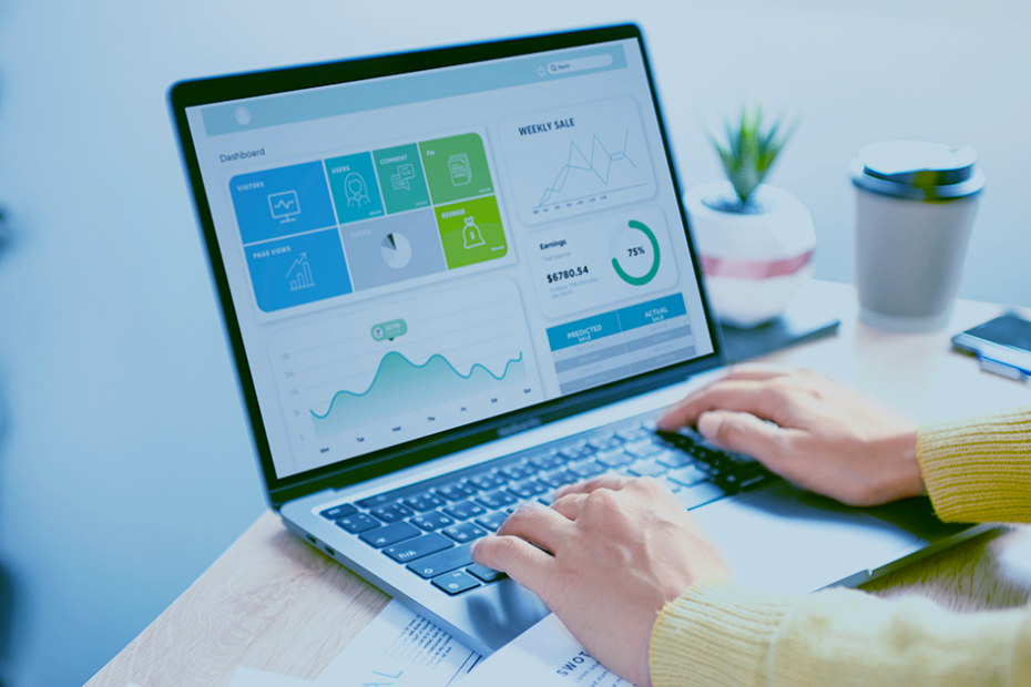 A Dashboard showing pertinent metrics for a successful internal business control - Scrubbed