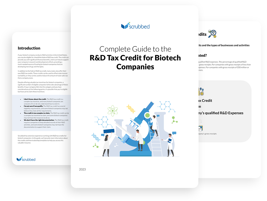 RD Tax Credit for Biotech Companies - Scrubbed