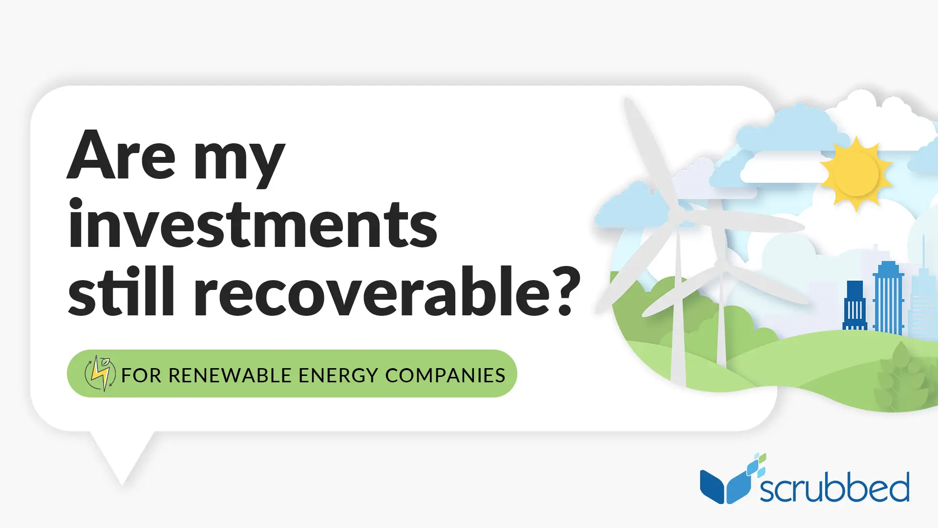 How do accounting standards address asset impairment for renewable energy companies?