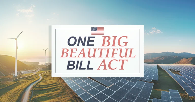 Major Changes to Clean Energy Tax Provisions Under the “One Big Beautiful Bill Act” (OBBBA)